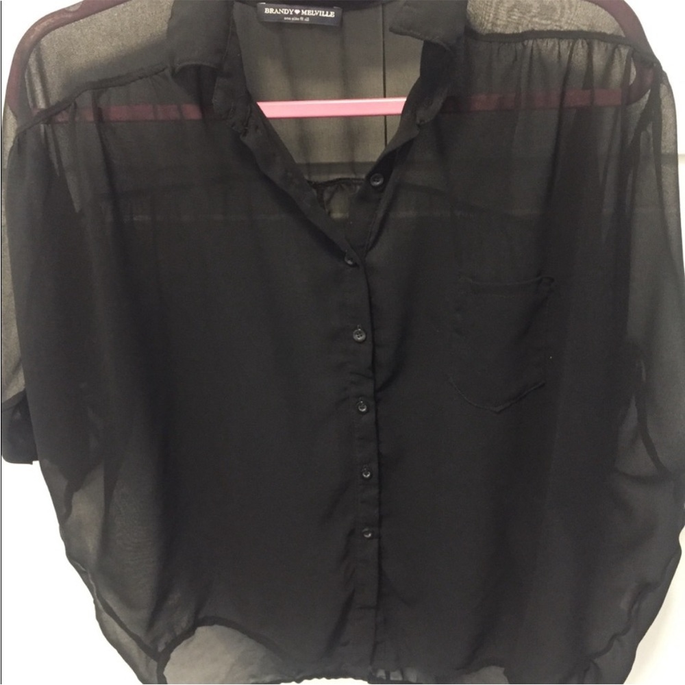 Brandy melville sheer blouse